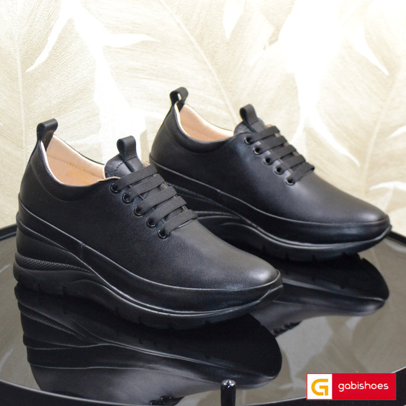 Pantofi Dama Piele Naturala Neagra Lorena 2024-2024