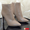 Ghete Office Dama Piele Naturala Taupe Lorena 4055-8