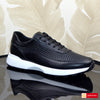 Pantofi Sport Piele Naturala Neagra Gabriel 3952-5 P