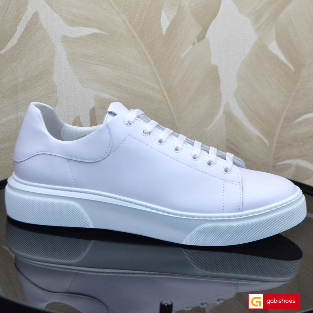 Pantofi Sport Piele Naturala Alba Gabriel 2032-4