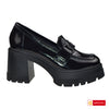 Pantofi Casual Dama Piele Naturala Lacuita Neagra Lorena 3677-4