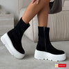 Ghete Dama Streach Piele Naturala Intoarsa Gabinna 3670-3