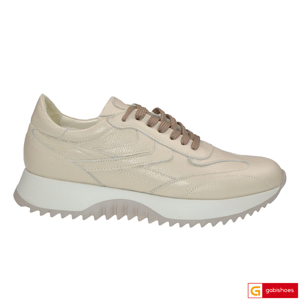 Pantofi Sport Piele Naturala Bej Lorena 4008-1