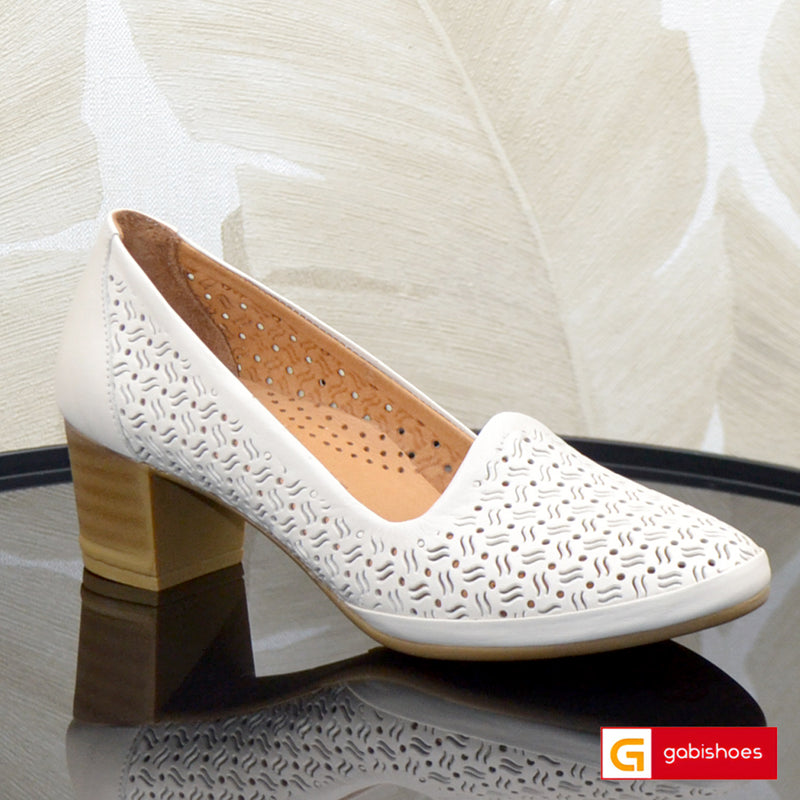 Pantofi Piele Naturala Bej Gabriela 293 BEJ