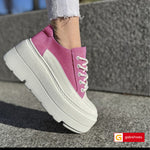 Pantofi Sport Piele Naturala Alba cu Siclam Lorena 3743-3
