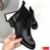 Ghete Dama Piele Naturala Neagra Lorena 9050-2026-2