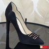 Pantofi Office Dama Piele Naturala Neagra Lorena 4043-1