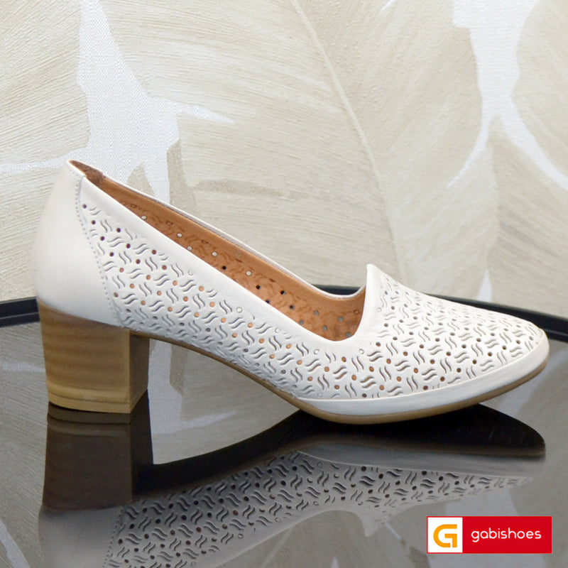 Pantofi Piele Naturala Bej Gabriela 293 BEJ