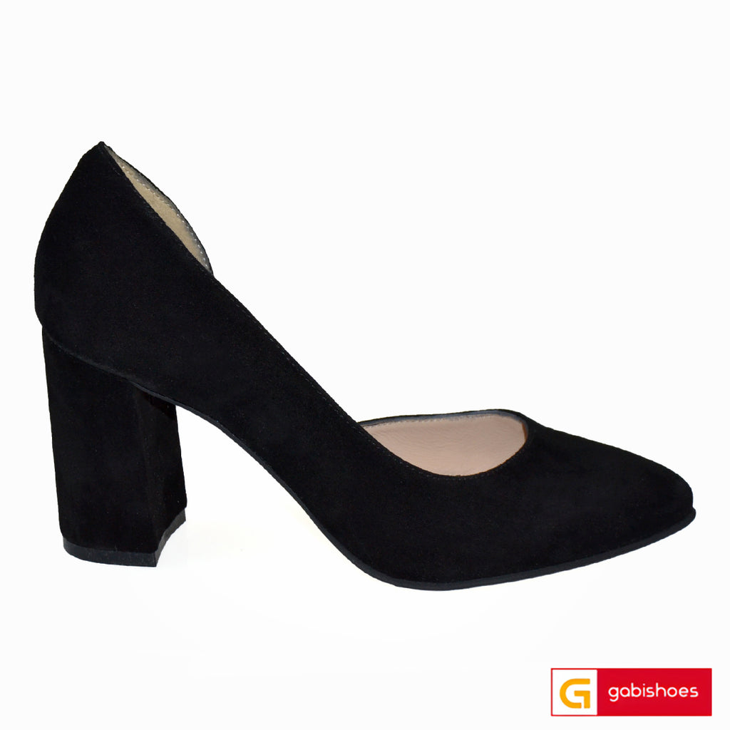 Pantofi Office Dama Piele Naturala Neagra Lorena 685-7
