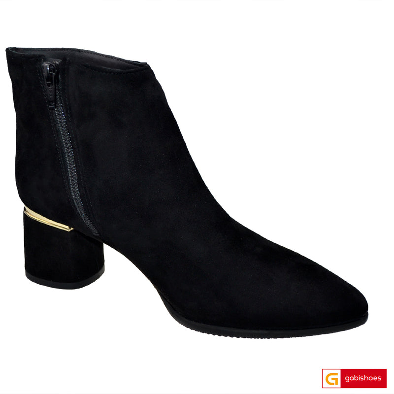 Ghete Dama Piele Naturala Intoarsa Neagra Lorena 4060-3