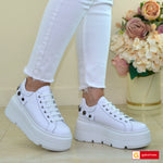 Pantofi Sport Piele Naturala Alba Lorena 3998-1