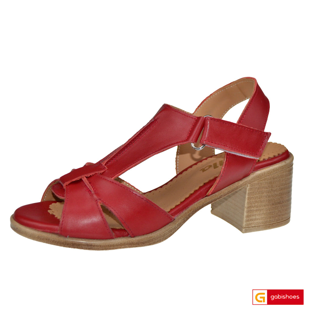 Sandale Dama Piele Naturala Rosie Lorena 267-1