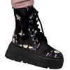 Ghete Sport Dama Piele Naturala Neagra Multicolor Lorena 3932-5