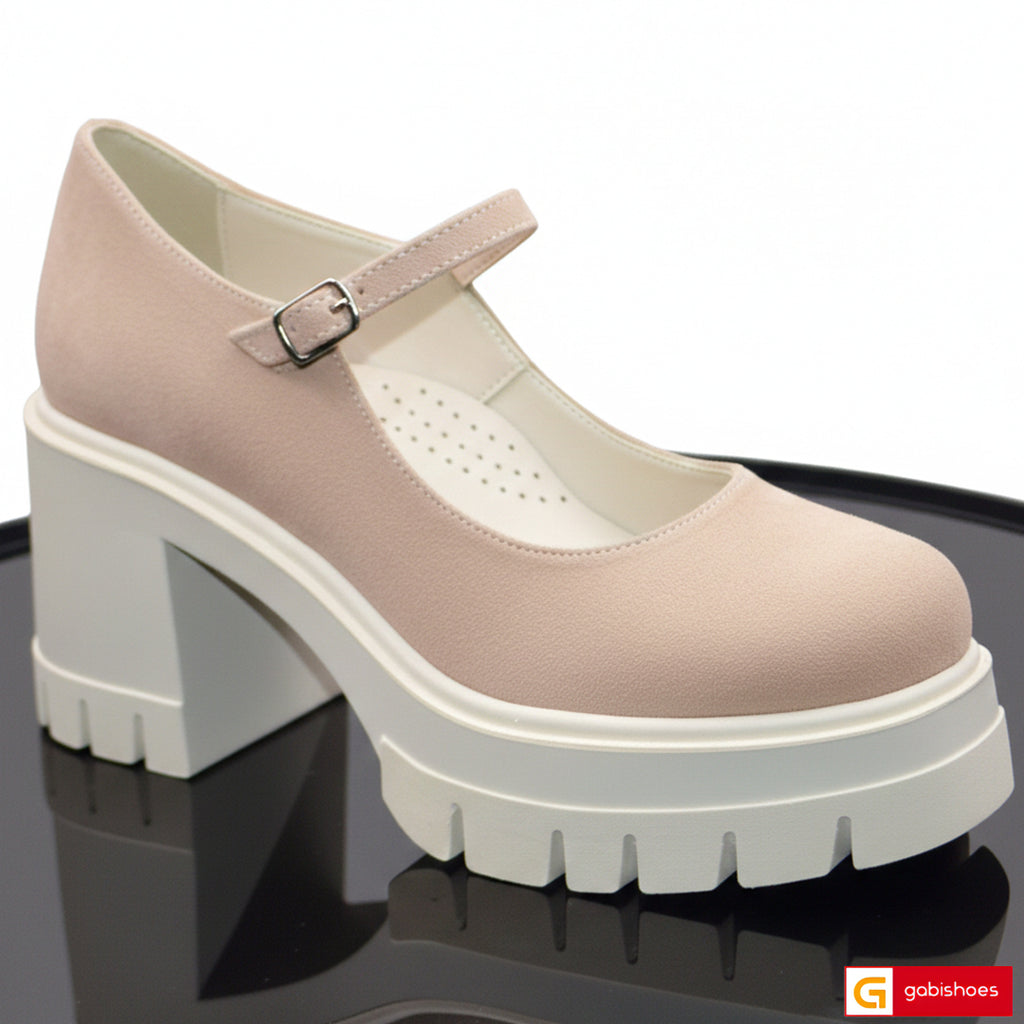 Material: Piele Naturala Intoarsa
Culoare: Capuccino
Tip: Pantofi&nbsp;
Stil: Casual

- Pantofi piele naturala intoarsa capuccino
- Pantofi cu catarama
- Talpa bej&nbsp;
- Interior brant cu burete special, mesina naturala&nbsp;
- Talpa inaltime 7.5 cm toc, talpa usoara
Schimb gratuit

* Masuratori realizează pentru marimea 37

Acesta este un tabel propriu de mărimi.

Marime	34	35	36	37	38	39	40
Lungime Picior(CM)	22.3	23	23.8	24,5	25.2	25.9	26.6