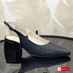 Sandale Office Dama Piele Naturala Neagra Dallina 3975-1