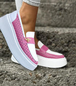 Pantofi Sport Piele Naturala Alb cu Siclam Lorena 3840-5