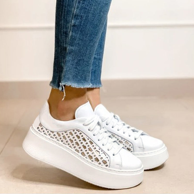 Pantofi Sport Dama Piele Naturala Alba Lorena 3887-2