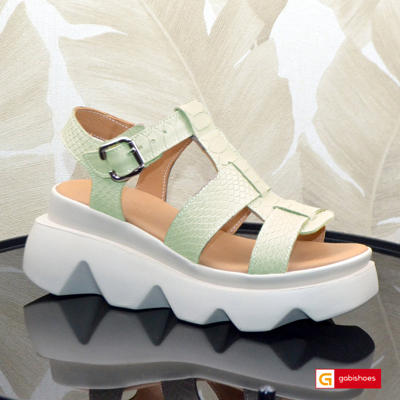 Sandale Piele Naturala Bej Lorena 3979-3
