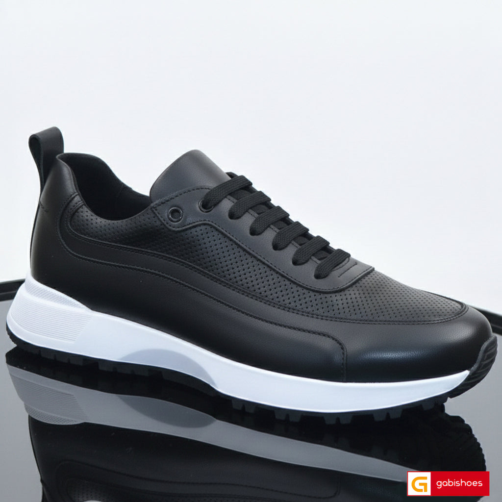 Pantofi Sport Piele Naturala Neagra Gabriel 3864-3

Material: Piele Naturala
Culoare: Neagra
Tip: Pantofi
Stil: Sport
Caracteristici Pantofi sport piele naturala neagra cu model
- Pantofi piele naturala sistem de inchidere cu siret&nbsp;
- Pantofi sport cu burete special extra-confort
- Talpa negru cu alb&nbsp; , brant interior cu burete special , mesina naturala&nbsp;&nbsp;
- Inaltime talpa : 3 cm&nbsp;
- Schimb gratuit
*Masuratori realizate pentru marimea 41.

Pantofii&nbsp;sunt confectionatii din piele d