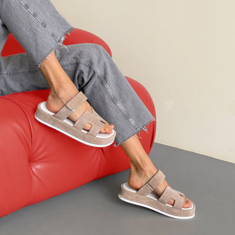 Sandale Piele Naturala Gri Lorena 3939-8