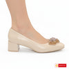 Pantofi Office Dama Piele Naturala Bej Lorena 4040-4