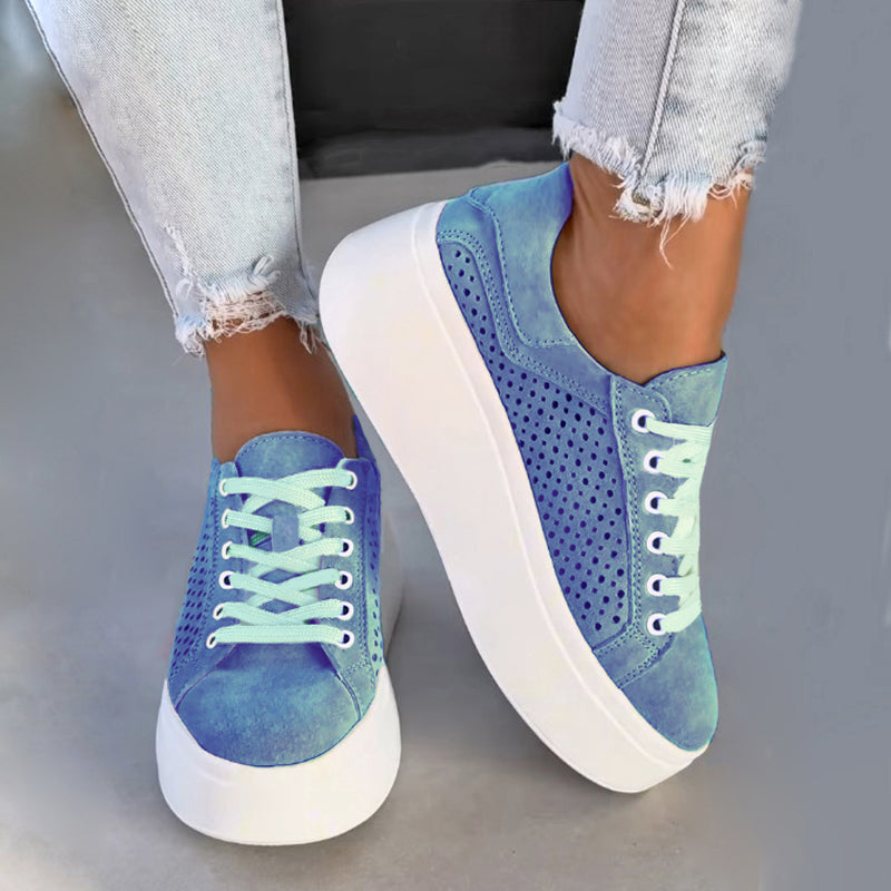 Pantofi Sport Piele Naturala Intoarsa Blue Lorena 3748-22