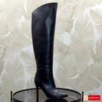 Cizme Dama Piele Naturala Neagra Lorena 3577-2