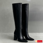 Cizme Dama Piele Naturala Neagra Lorena 4160-2