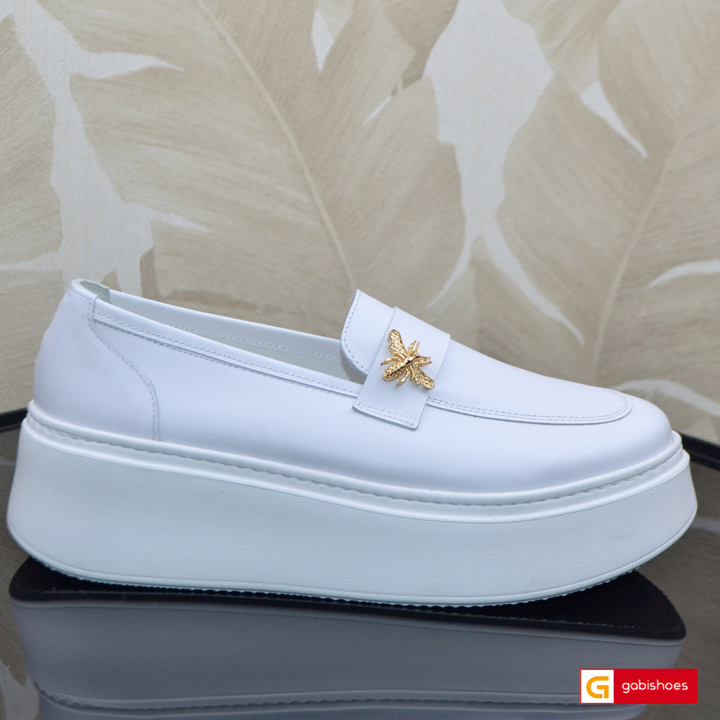 Pantofi Sport Piele Naturala Alba Lorena 4006-1