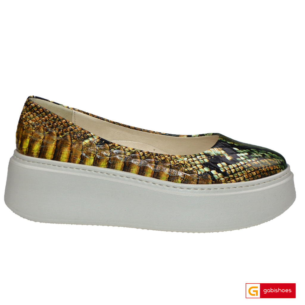 Balerini Piele Naturala Multicolora Gabriela 3146-64