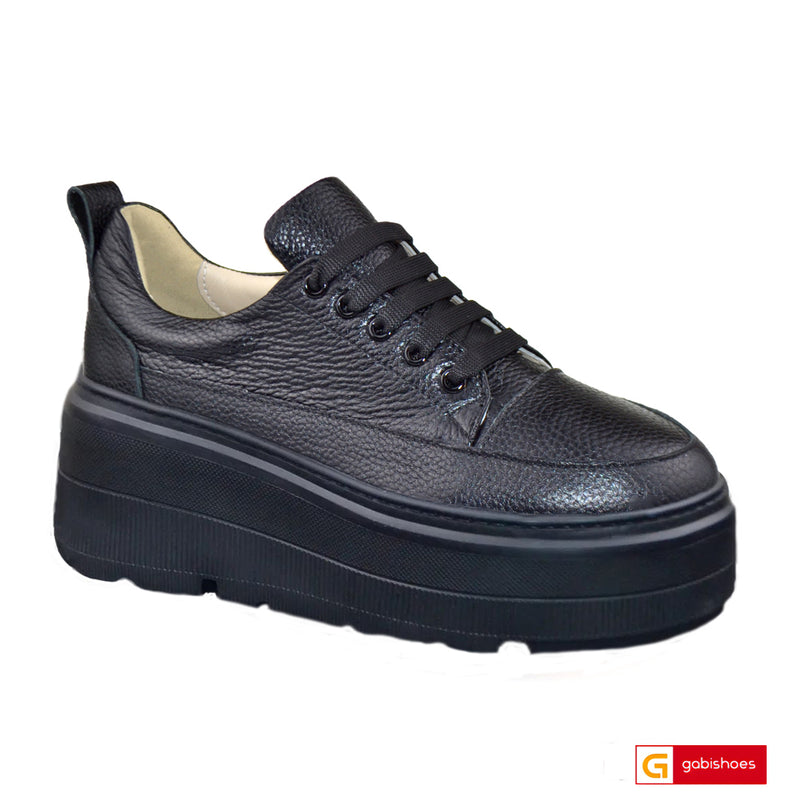 Pantofi Sport Dama Piele Naturala Neagra Lorena 4100-1 New