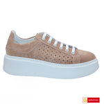 Pantofi Sport Piele Naturala Intoarsa Taupe Lorena 3748-10