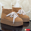 Ghete Dama Piele Naturala Intoarsa Neagra Lorena 4031-3