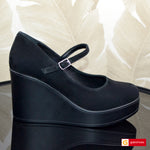 Pantofi Dama Piele Naturala Intoarsa Neagra Lorena 3997-2