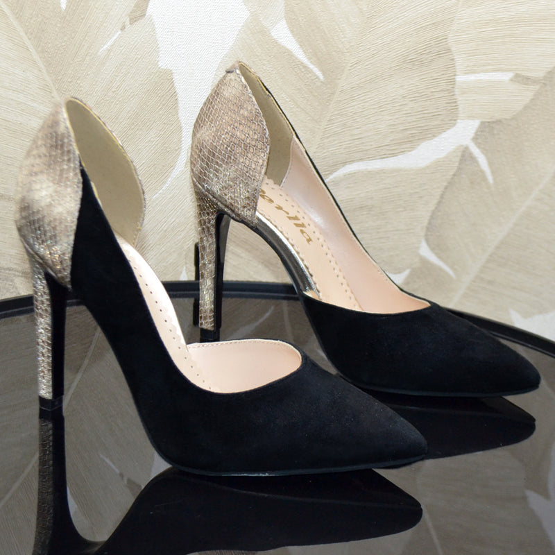Pantofi Office Piele Naturala Neagra Gabriela 1470-4
