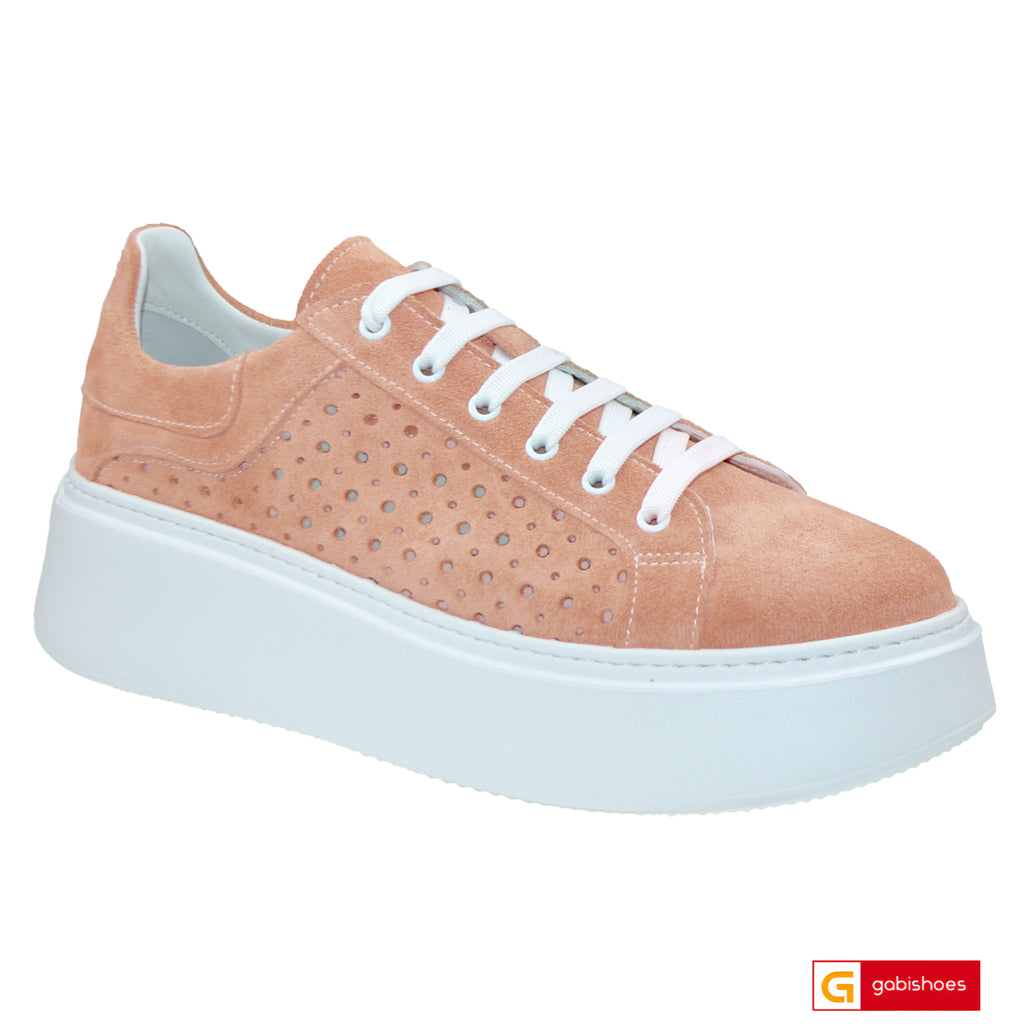 Pantofi Sport Piele Naturala Intoarsa Capuccino Lorena 3748-21