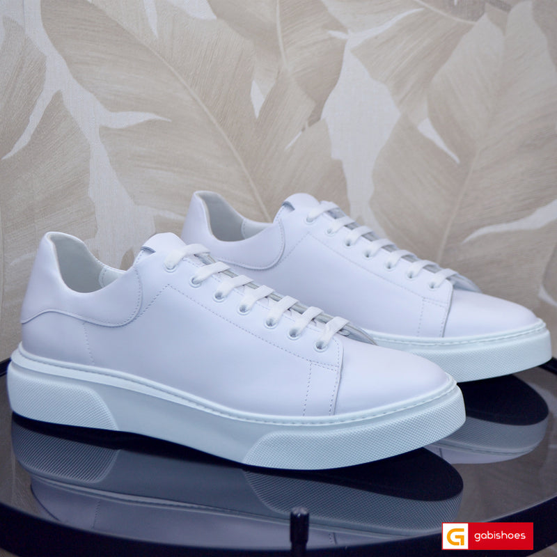 Pantofi Sport Piele Naturala Alba Gabriel 2032-4