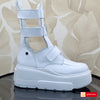 Ghete Sport Dama Piele Naturala Alba Lorena 3809-1 T NEW