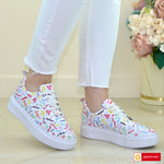 Pantofi Sport Piele Naturala Alba Gabinna 3300-4
