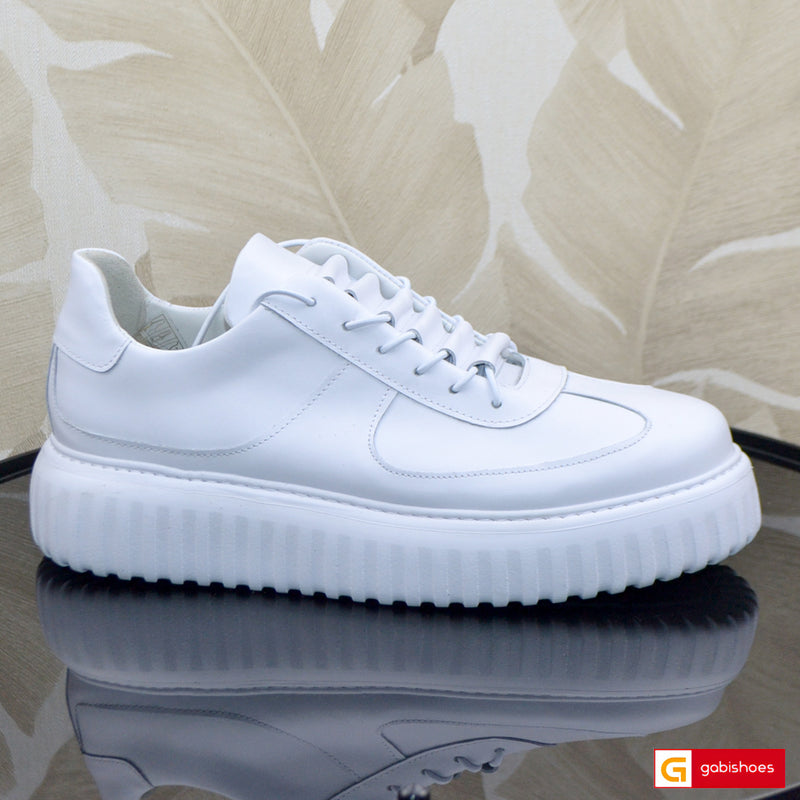 Pantofi Sport Dama Piele Naturala Alba Lorena 4091-1