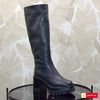 Cizme Dama Piele Naturala Neagra Lorena 3679-4
