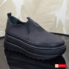 Pantofi Sport Piele Naturala Neagra Lorena 3485-2