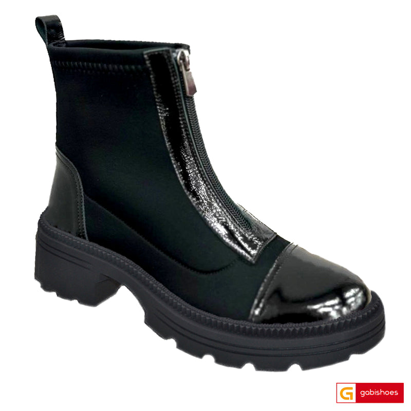 Ghete Dama Piele Naturala  Neagra Lorena 8000-2025