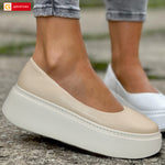 Balerini Piele Naturala Bej Gabriela 3146-53