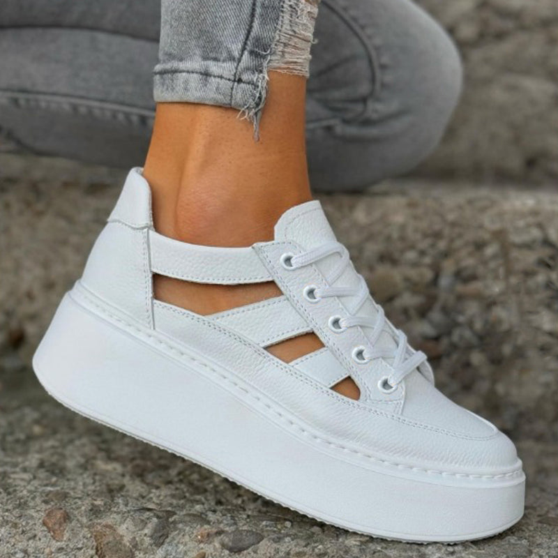 Pantofi Sport Piele Naturala Alba Lorena 3742-8