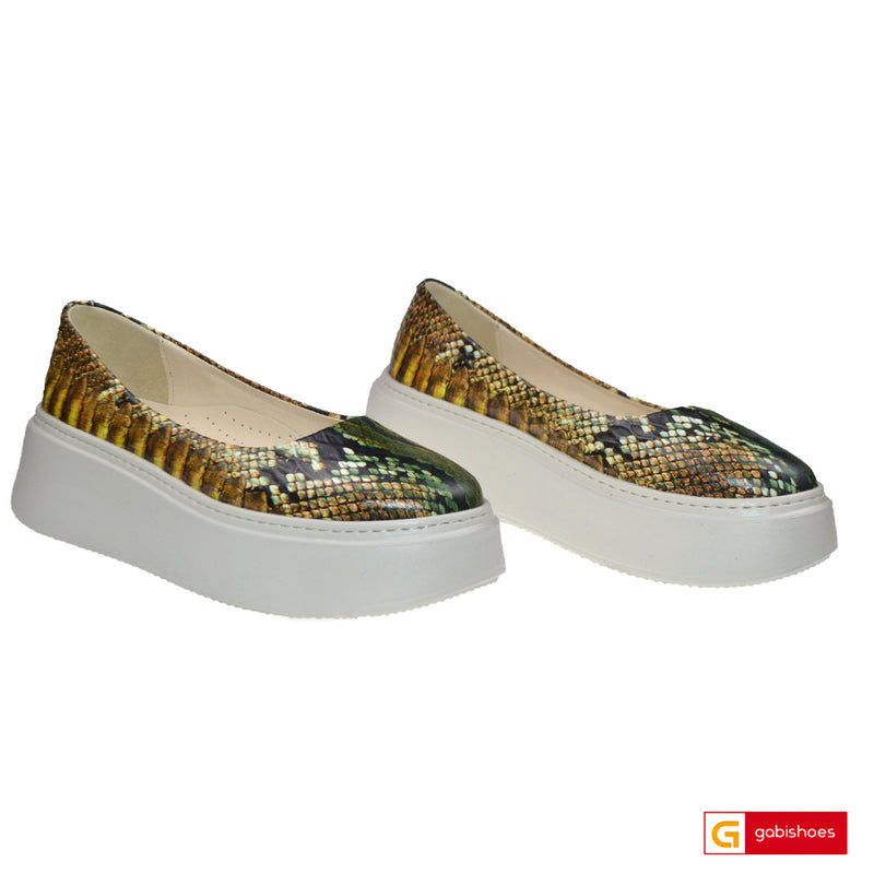 Balerini Piele Naturala Multicolora Gabriela 3146-64