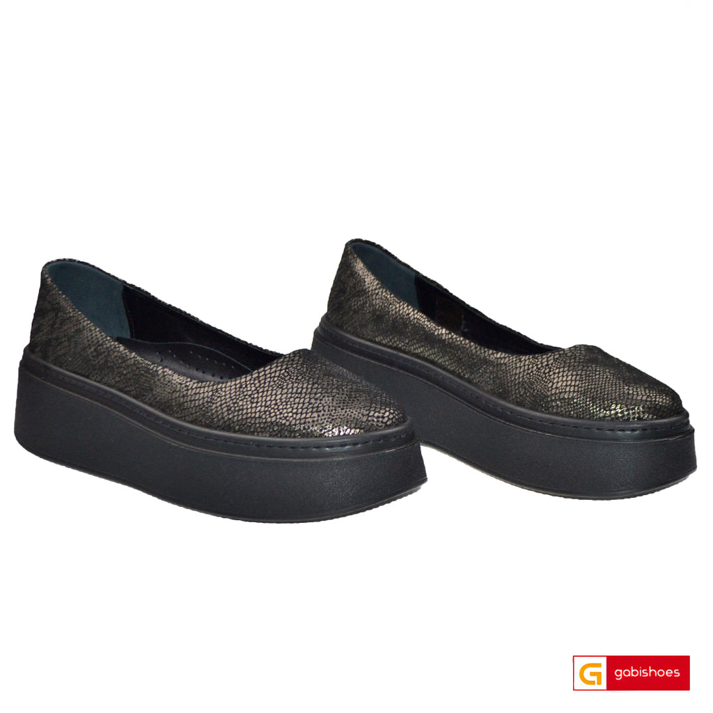 Balerini Piele Naturala Neagra Gabriela 3146-45