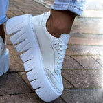 Pantofi Sport Piele Naturala Alba Gabriela 3850-2026
