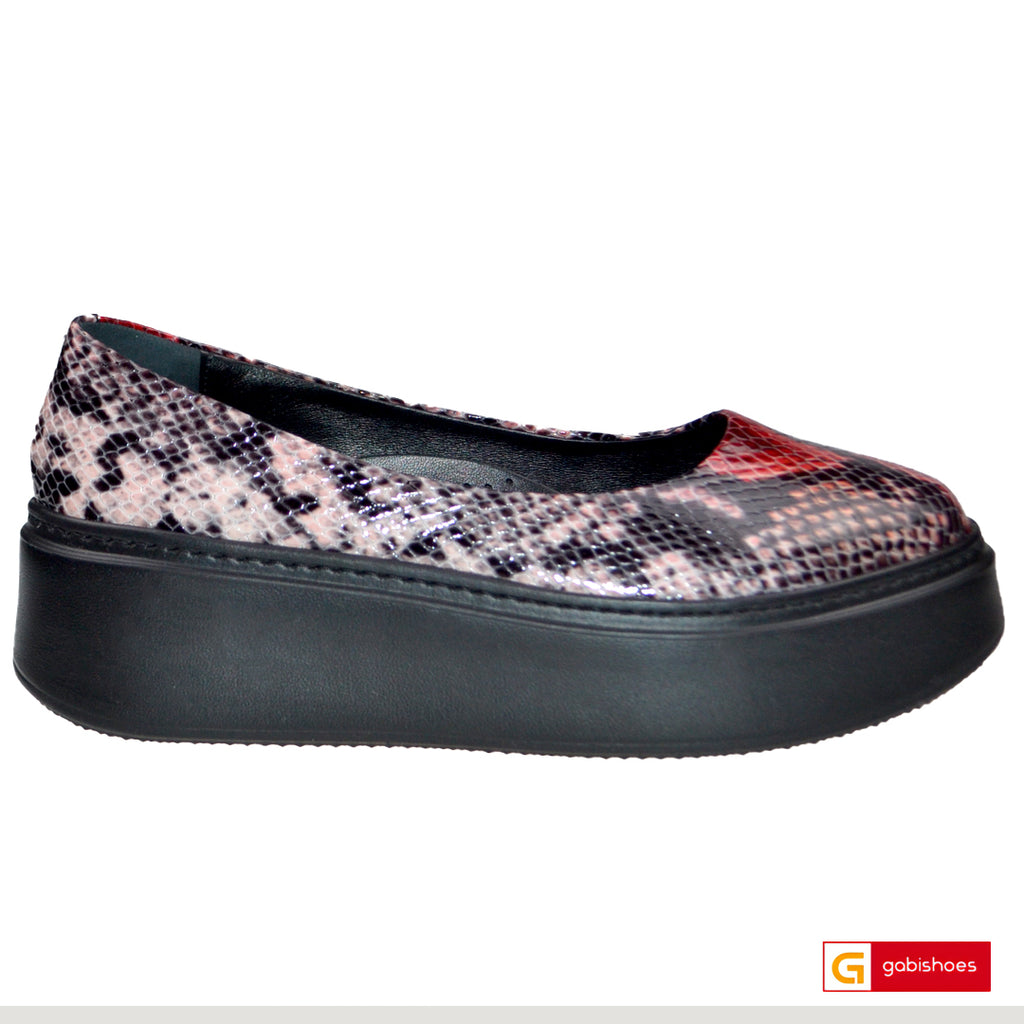 Balerini Piele Naturala Multicolora Gabriela 3146-61