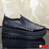 Pantofi Sport Piele Naturala Neagra Lorena 3485-3